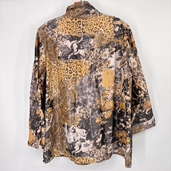 Sharon Young size XL Womens Multi-Pattern Jacket Polyester Blend - Picture 12 of 14
